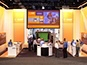 Overview of BASF World of Concrete mosaic booth setup