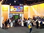 Crowd gathering around the BASF mosaic booth at World of Concrete