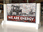 ExxonMobil We Are Energy branded photo mosaic wall display