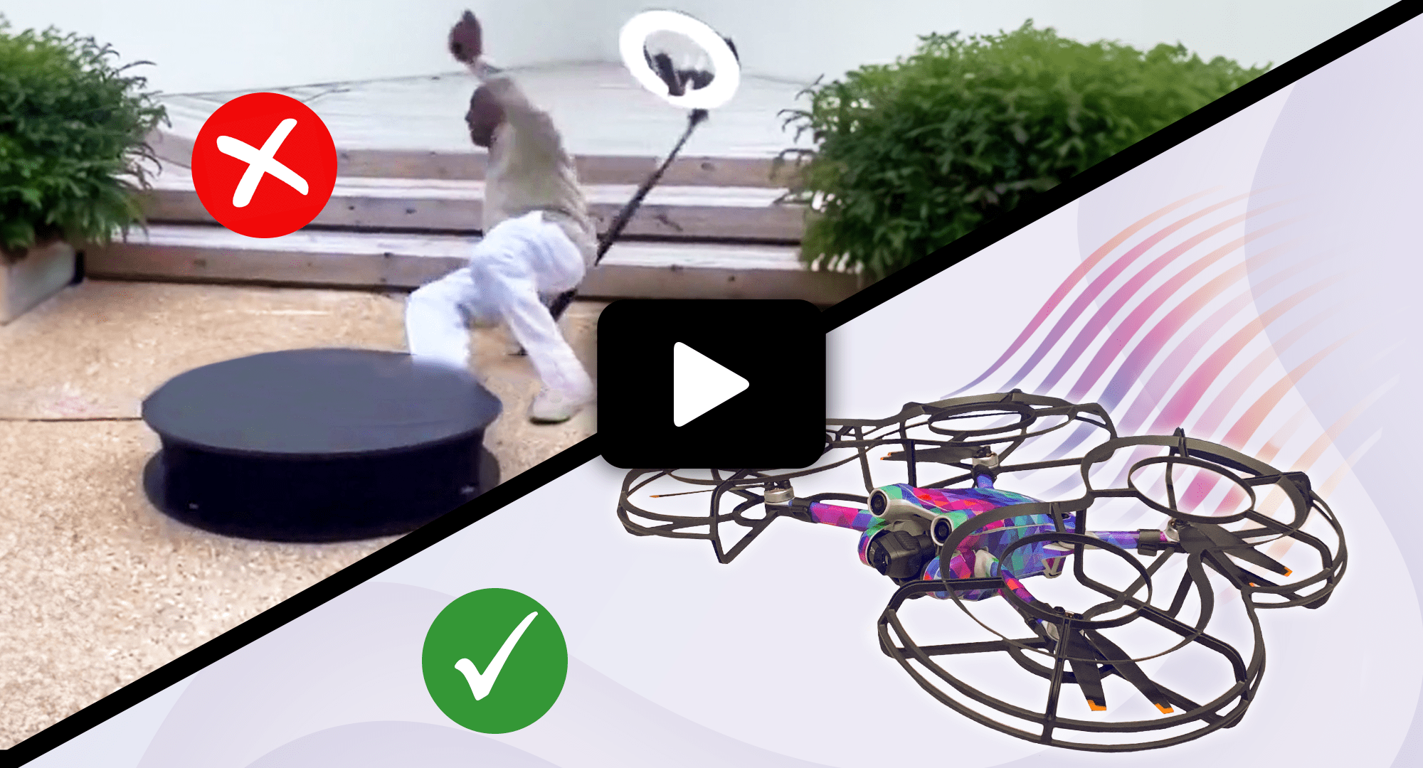 Comparison of 360 Drone vs Traditional 360 Booth - Safety and Technology Comparison